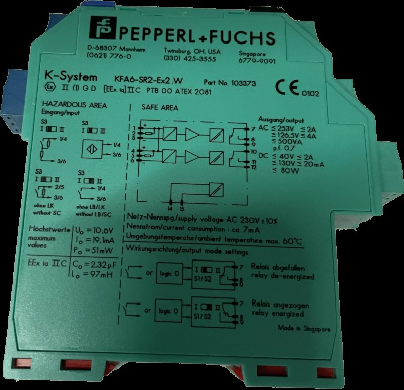 Pepperl+Fuchs Schaltverstärker KFA6-SR2-Ex2.W