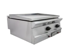 Parry Grill PGG7 counter top gas griddle polished plate 75cm. - islandcatering