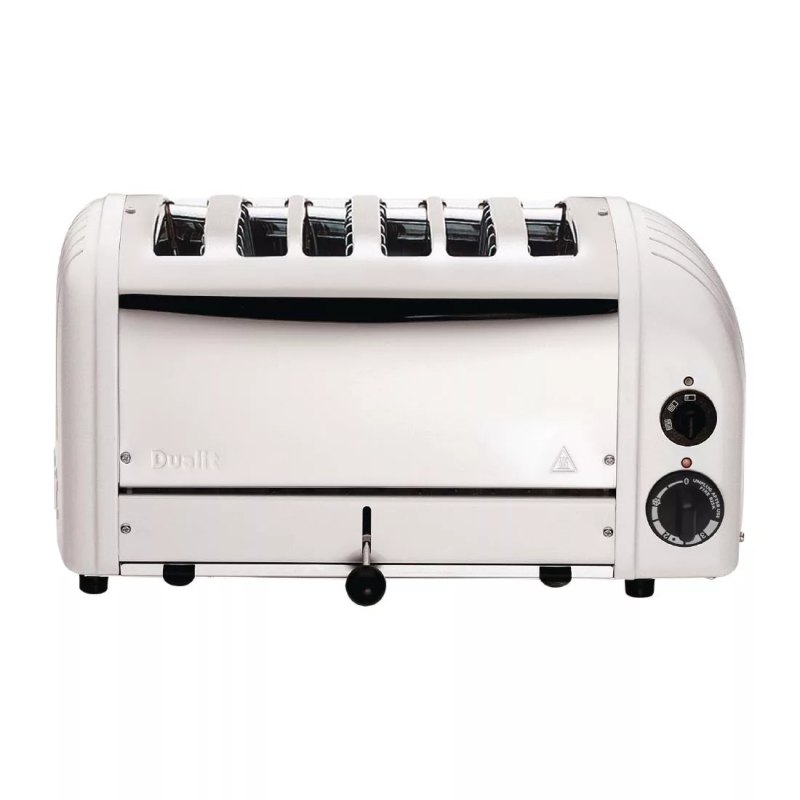 Dualit 6 Slice Vario Toaster White 60146 - islandcatering