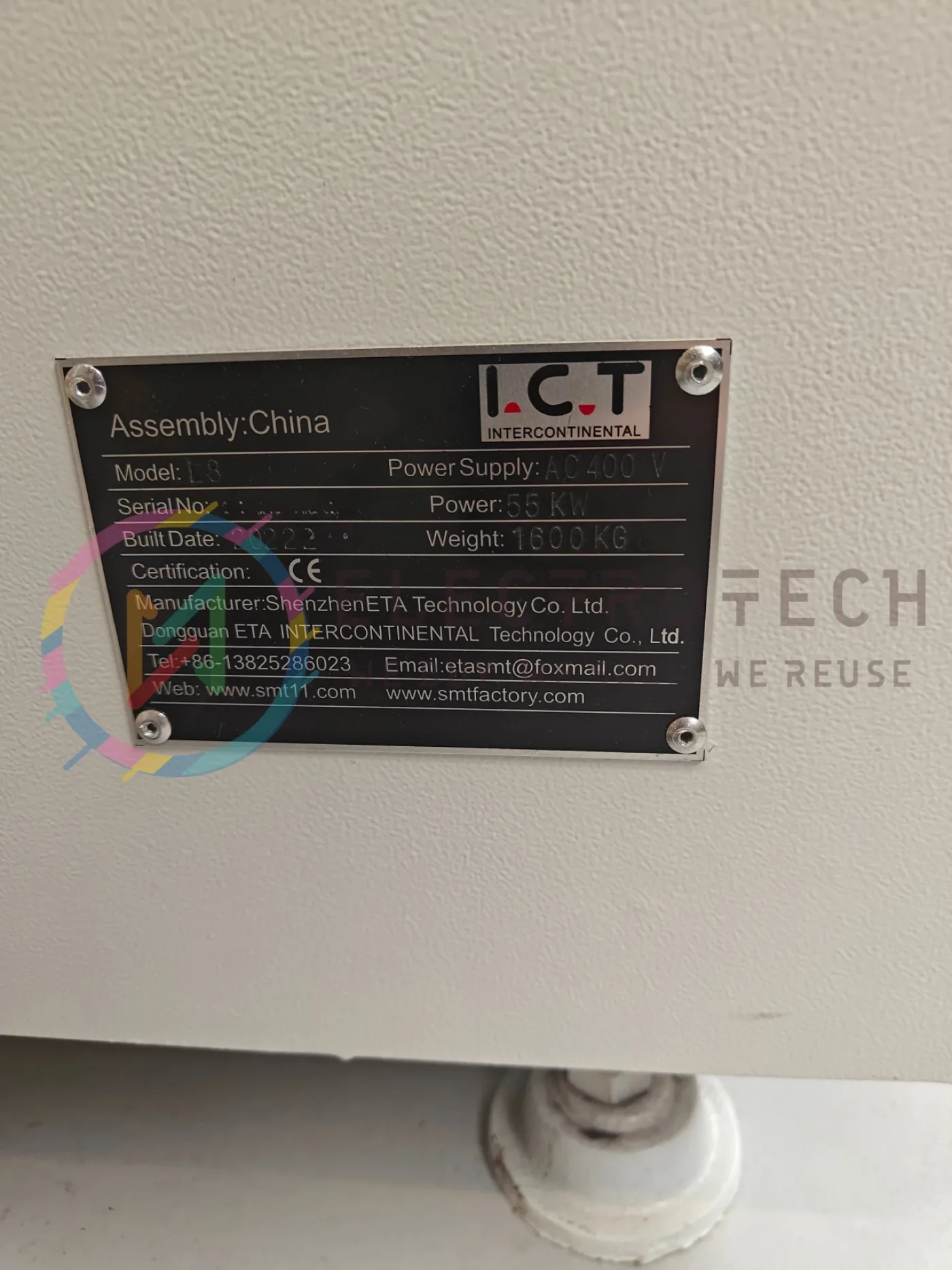 I.C.T L8 reflow oven, vintage 2022 - 2