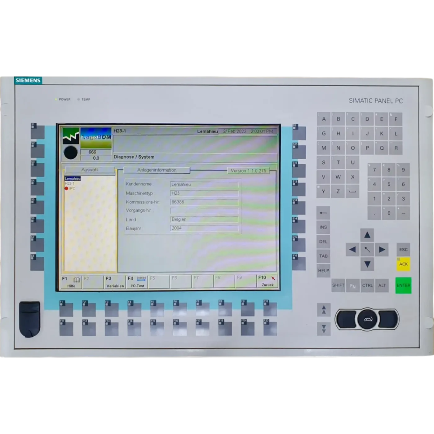 WEINIG Unimat Hydromat Unicontrol Siemens Simatic Panel PC 670 | Art.-Nr. 6AV7723-1AA40-0AC0 (panel pc)) - 4