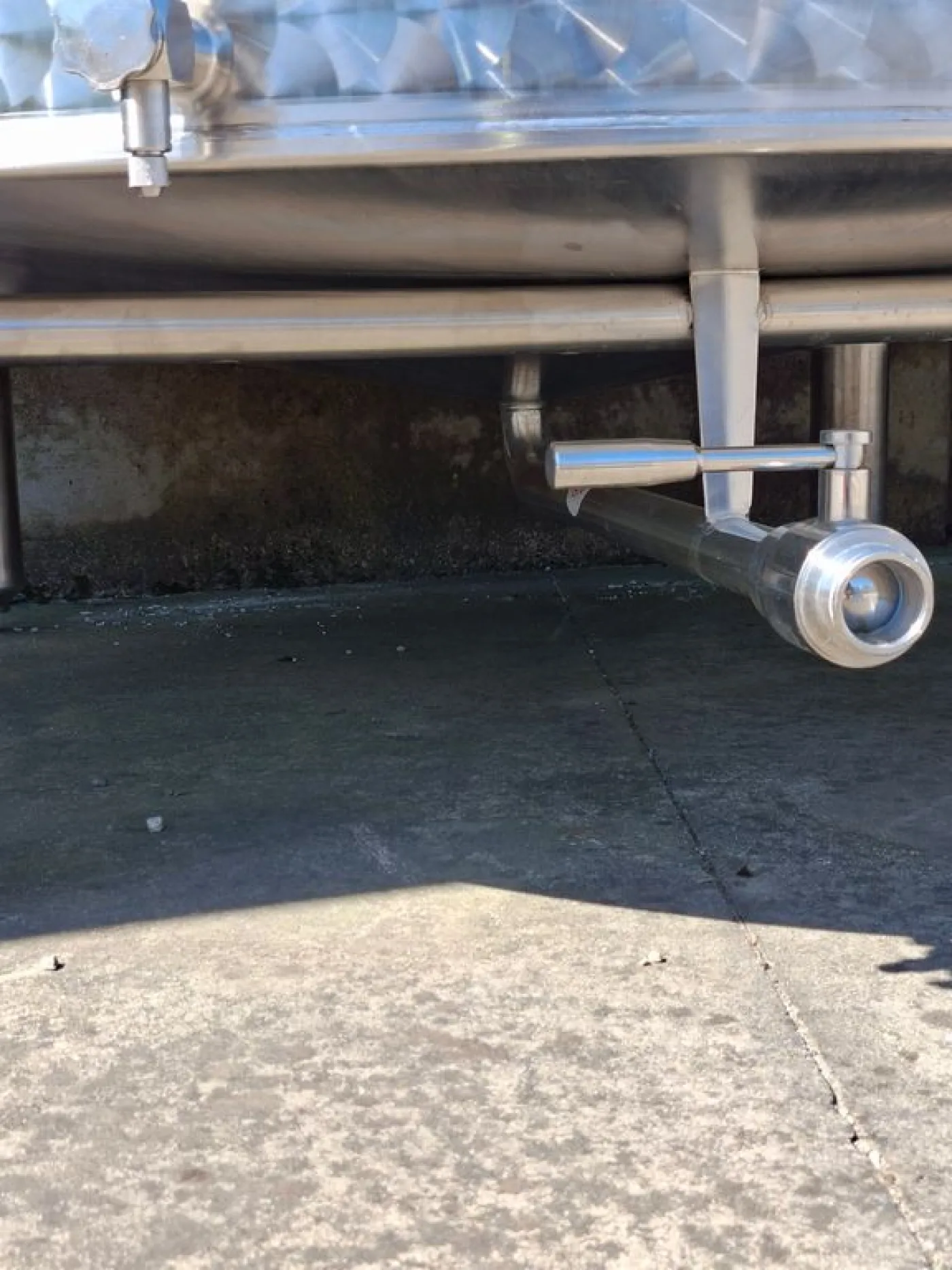 STAINLESS STEEL TANK, GIMAR FIRM, CONICAL BOTTOM FLOATING LID, LITER CAPACITY 4000 (HL 40), SECOND-HAND EQUIPMENT - 4