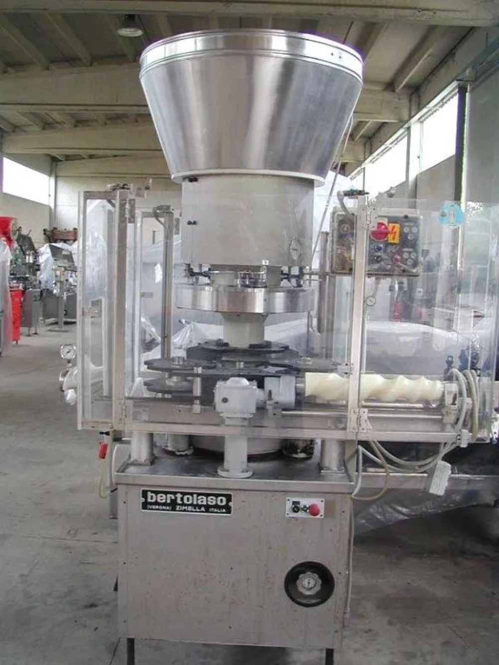 CORKING MACHINE BERTOLASO, 4-HEAD DELTA MODEL FOR NATURAL CORKS, SECOND-HAND MACHINE
