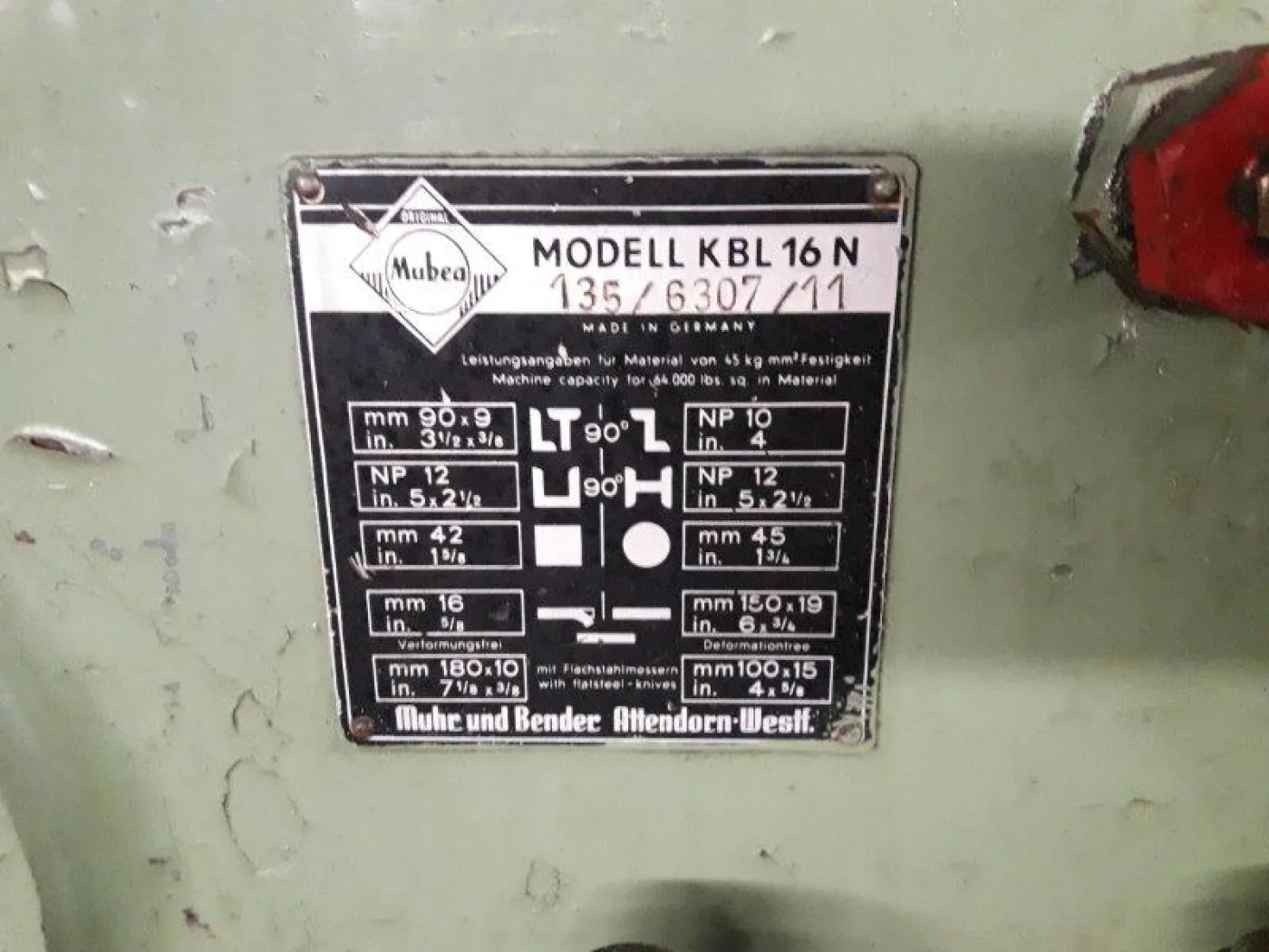 KBL 16 N / 65 to MUBEA / MUHR + BENDER - 5