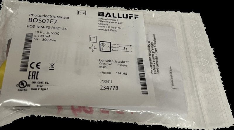 BALLUFF Lichttaster BOS 18M-PS-RD21-S4