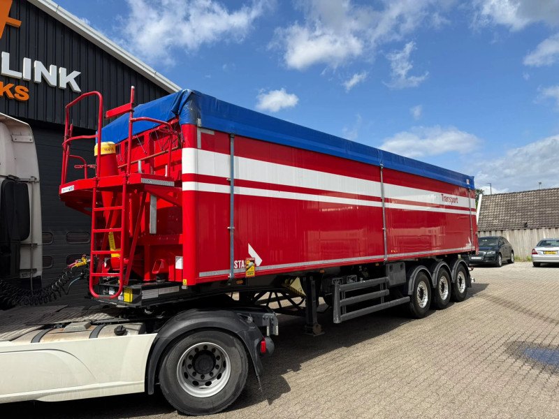 Stas S300CX 58 m³ Rear-axle steering trailer with Alcoa SAF valves/doors, 6,340 kg, NL. New MOT valid until June 27, 2027