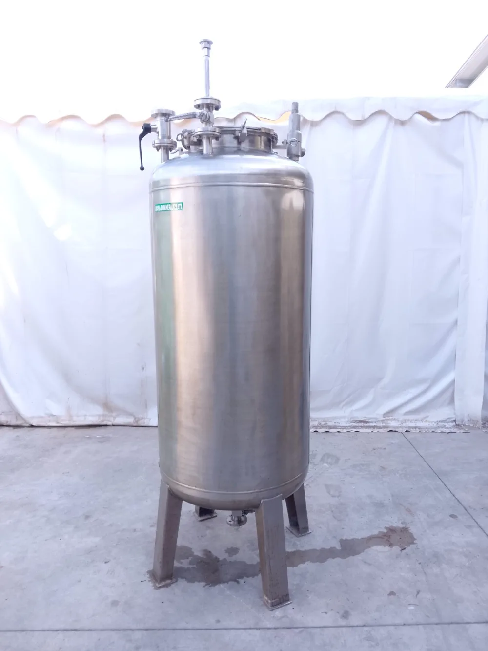 SERBATOIO IN ACCIAIO INOX 500 LT