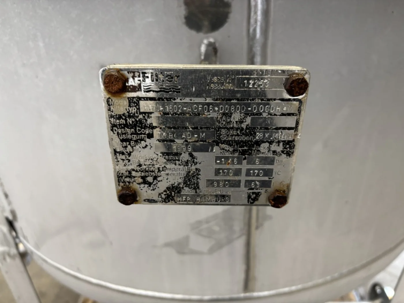 GAF RBN-1602. (7,84 m2) - Candle filter - 3