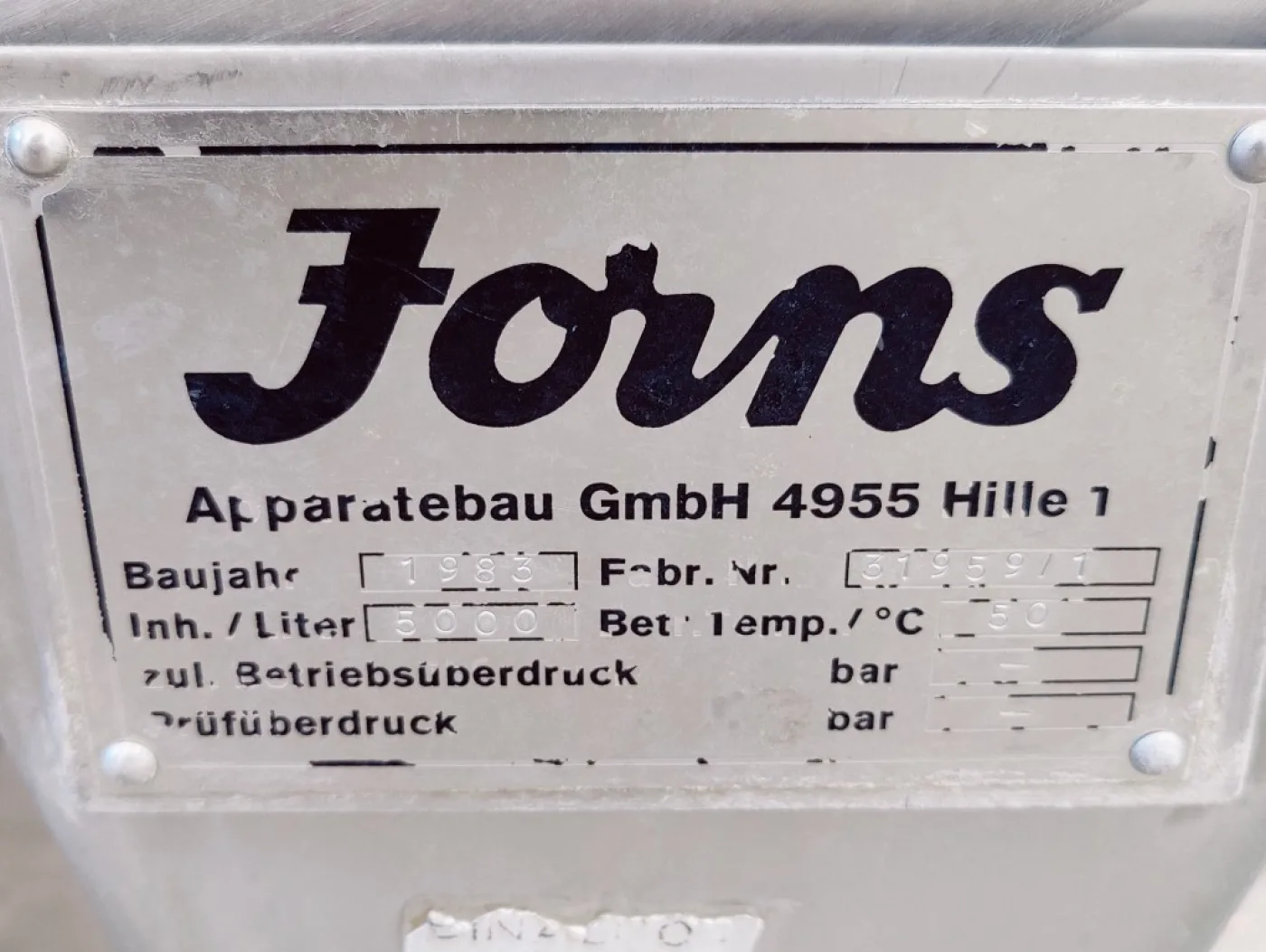 Jorns 5000 Ltr. - Stirring vessel - 3