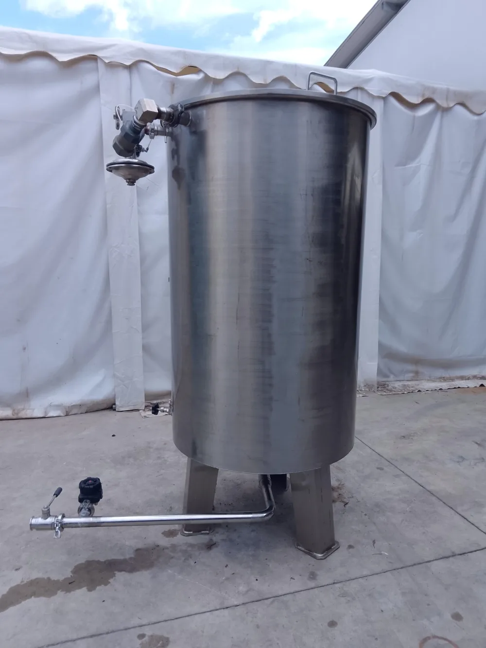 SERBATOIO ACCIAIO INOX 650 L