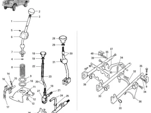 Knop 4wd geel