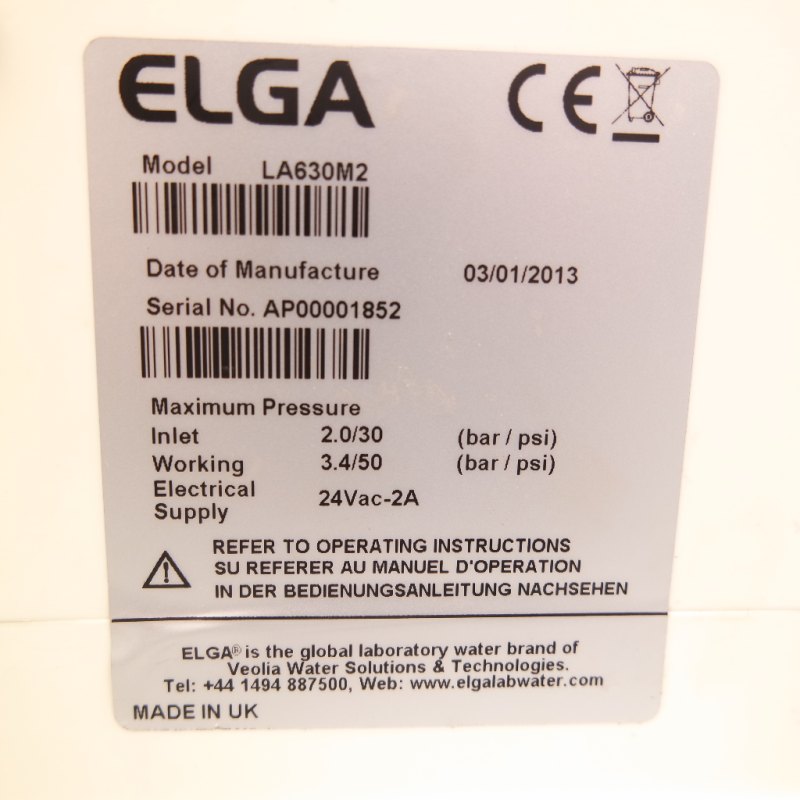 570- Used Elga LA630M2 Recirculation pump