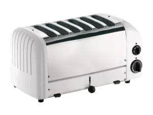 Dualit 6 Slice Vario Toaster White 60146 - islandcatering