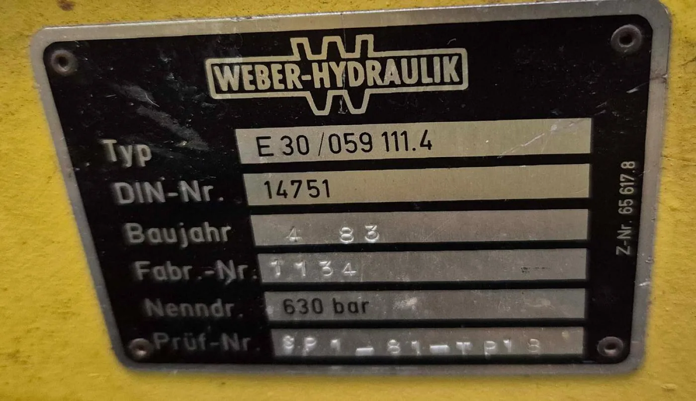 Weber Hydraulik E 30/059 111.4 - 6