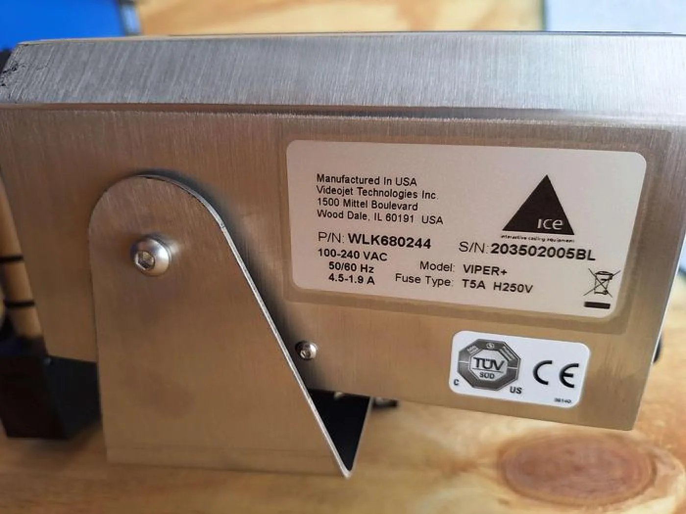 Clearmark ICE Viper plus Thermal Inkjet Coder with Stainless Steel Conveyor - 6