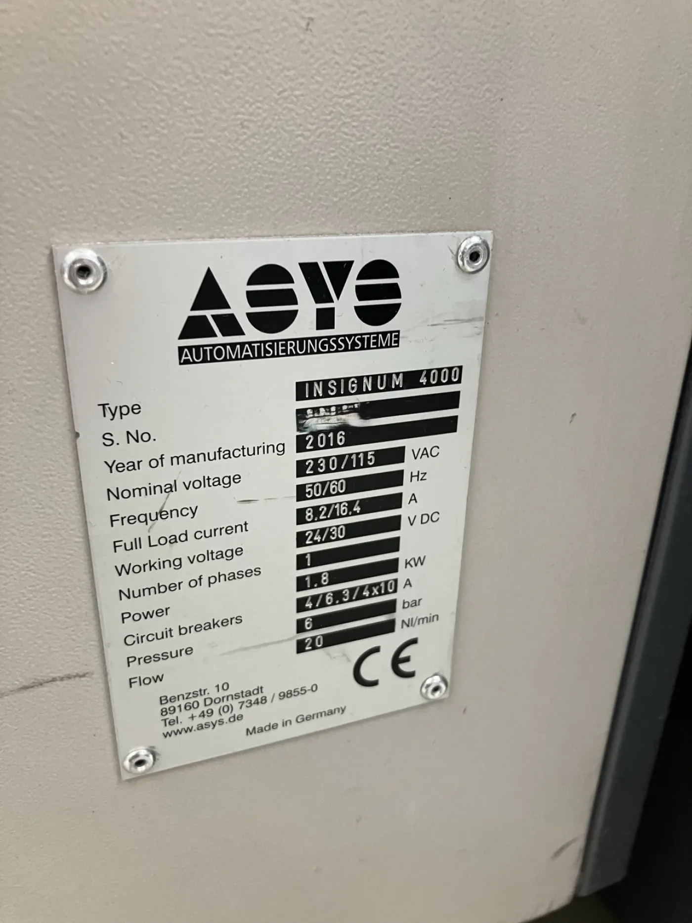 ASYS Insignum 4000, laser marker, vintage 2016 - 3