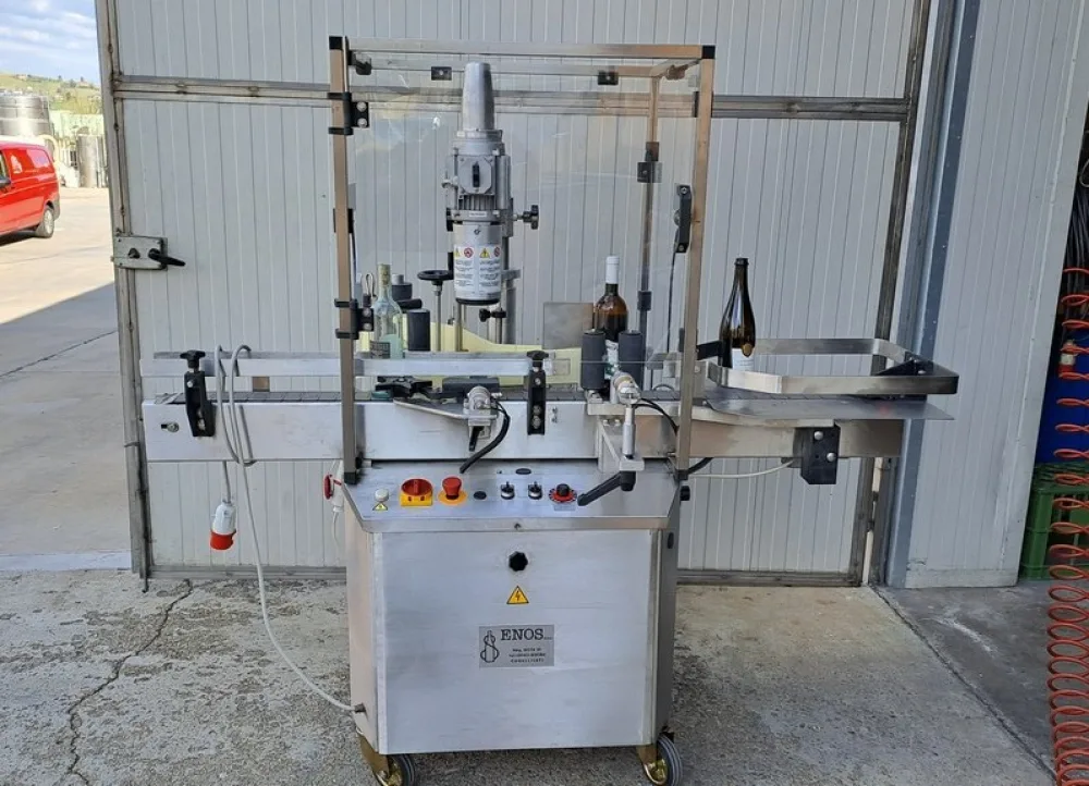 ADHESIVE LABELLING MACHINE ENOS WITH ONE STATION, SECOND-HAND MACHINE