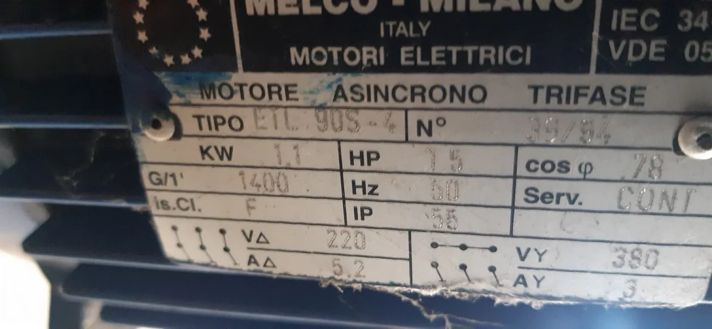 SEMIAUTOMATIC CORKING MACHINE ENOLMECCANICA FOR NATURAL CORK, SECOND-HAND MACHINE - 7