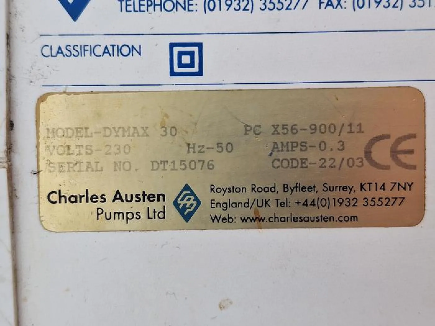 Charles Austen Pumps Dymax 30 Vacuum Pump - 3
