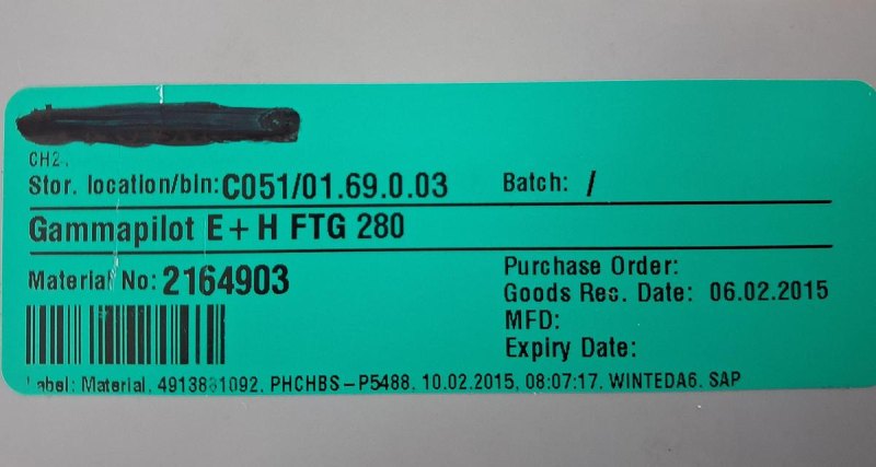 Endress+Hauser FTG 280 Gammapilot Radiation Transmitter