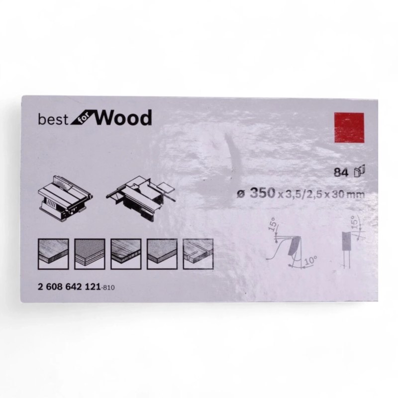 Bosch HM Sägeblatt 350 x 30 x 3,5 mm 84Z - 2608642121 Wechselzahn