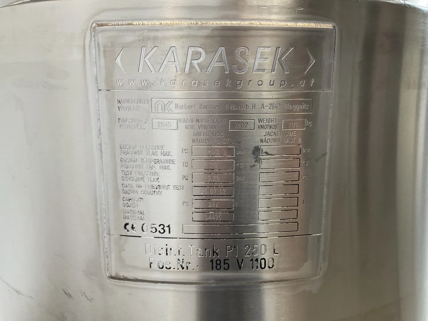 Norbert Karasek GmbH Gloggnitz 250 L - Pression vessel - 4