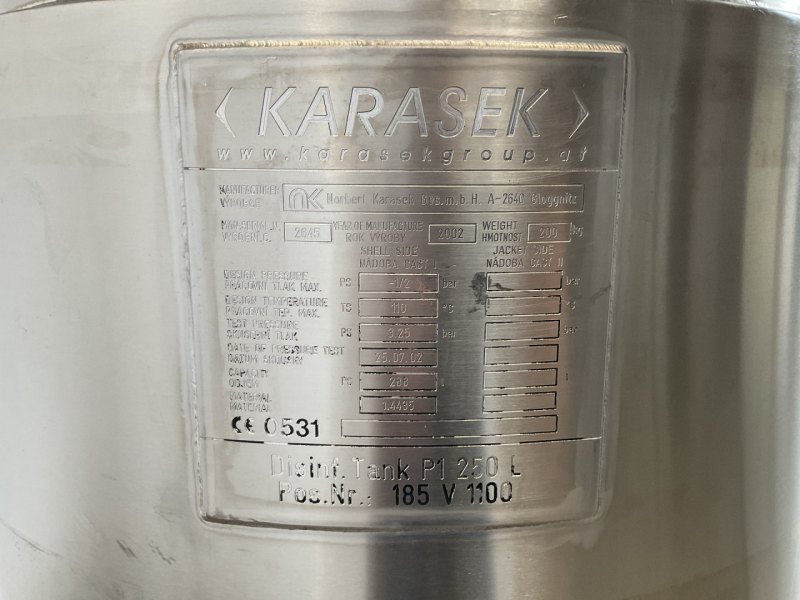 Norbert Karasek GmbH Gloggnitz 250 L - Pression vessel