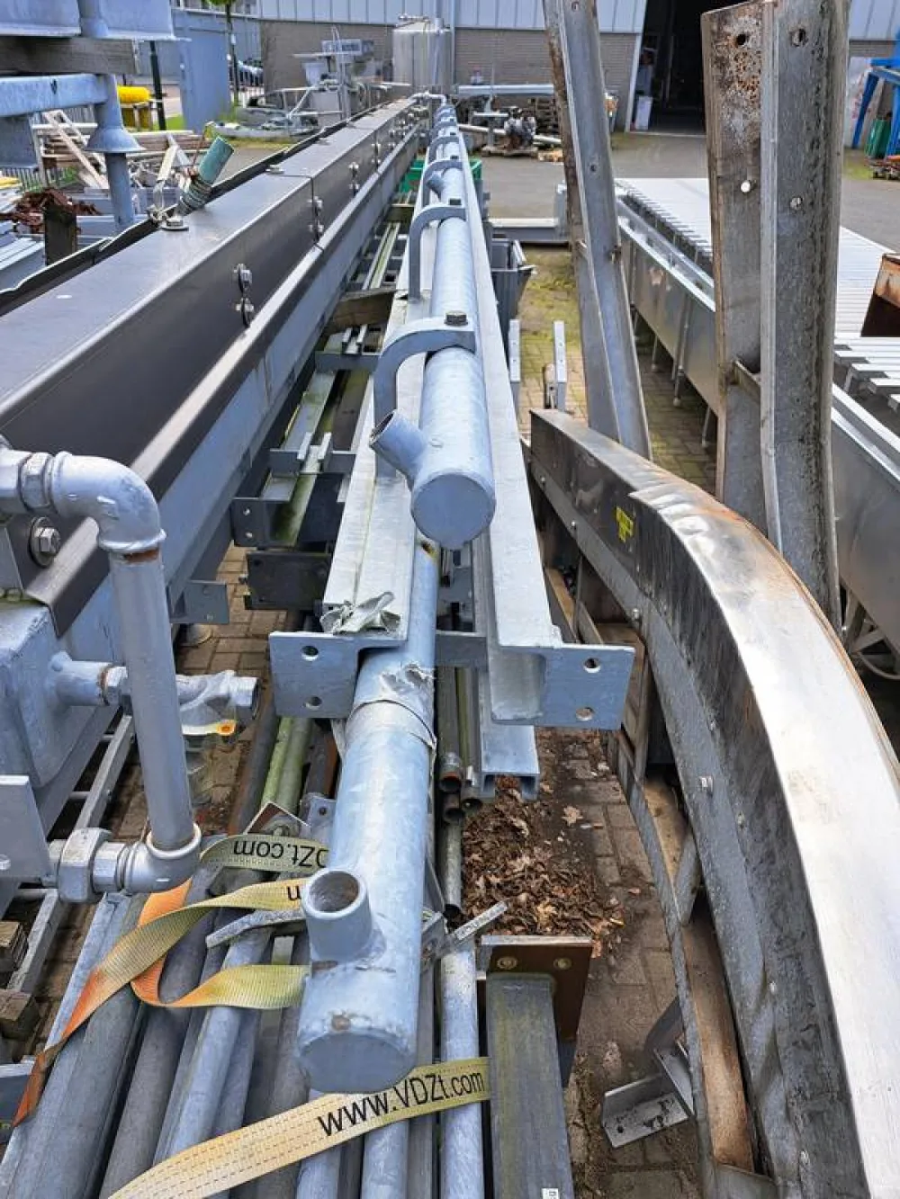 Conveyor ( and spare tube) with watercoolling tube.
