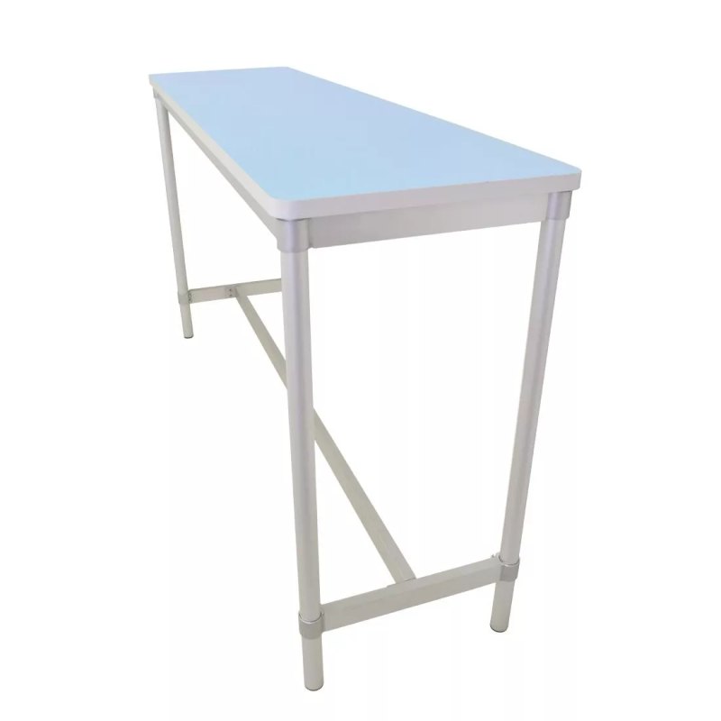Gopak Enviro Indoor Pastel Blue Rectangle Poseur Table 1200mm - islandcatering