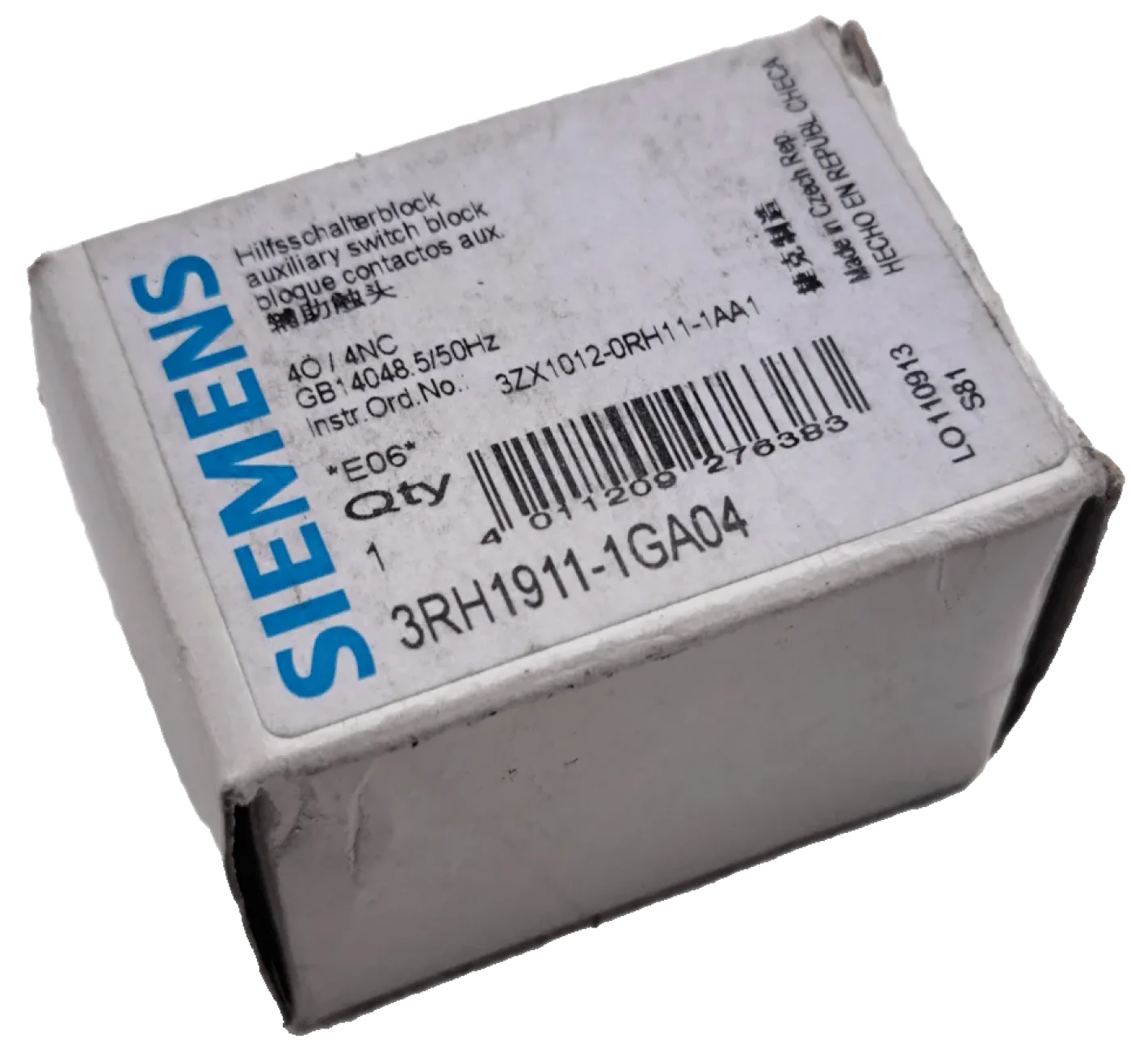 Siemens Hilfsschalterblock 3RH1911-1GA04 - 3
