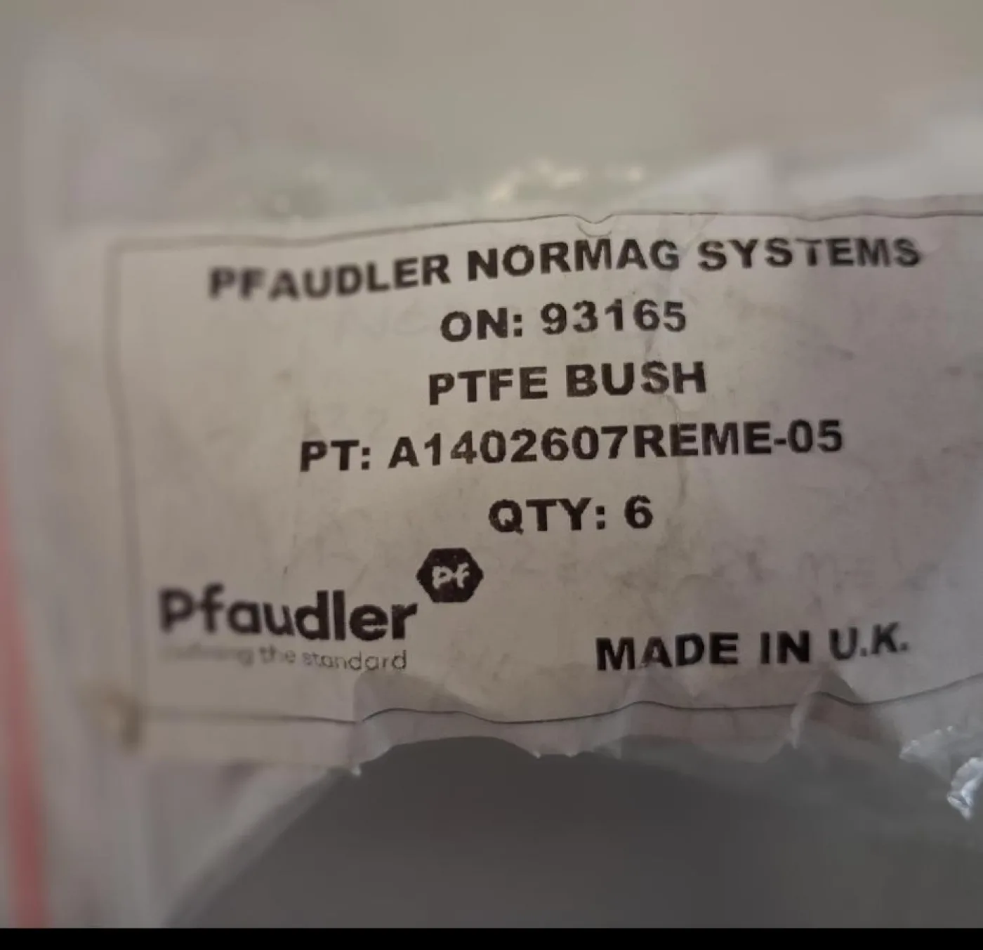 Normag PTFE-Buchse vom renommierten Hersteller Pfaudler Normag Systems (Part No. A1402607REME-05) - 7