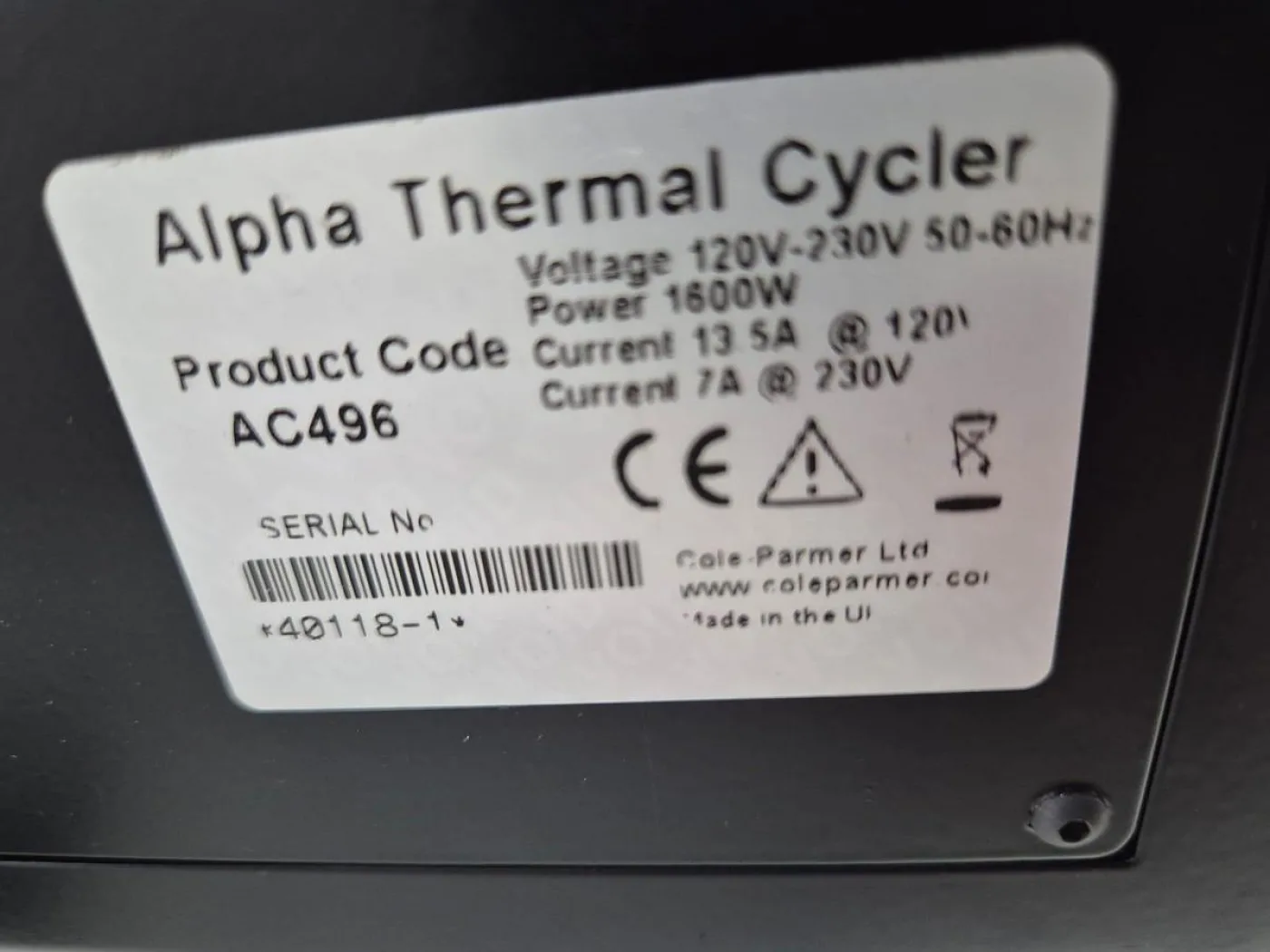 PCR Max Alpha Thermal Cycler - 8