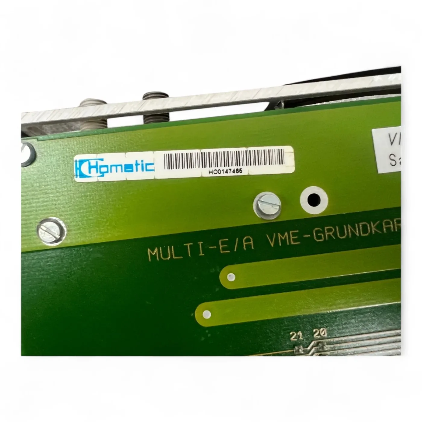 HOMAG MULTI-E/A VME-GRUNDKARTE Multi E/A V2.1 Sercos ASIC V3.1 Automata Art.-Nr. 4-086-05-0368 - 4