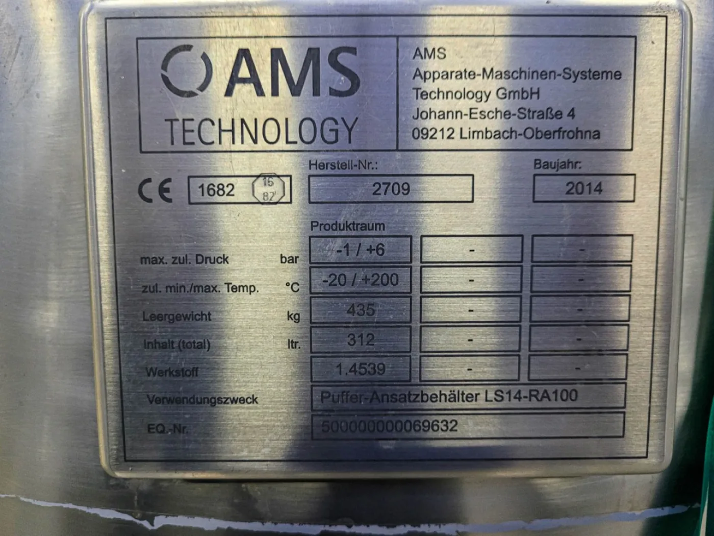 AMS 200l - Pressure vessel - 8