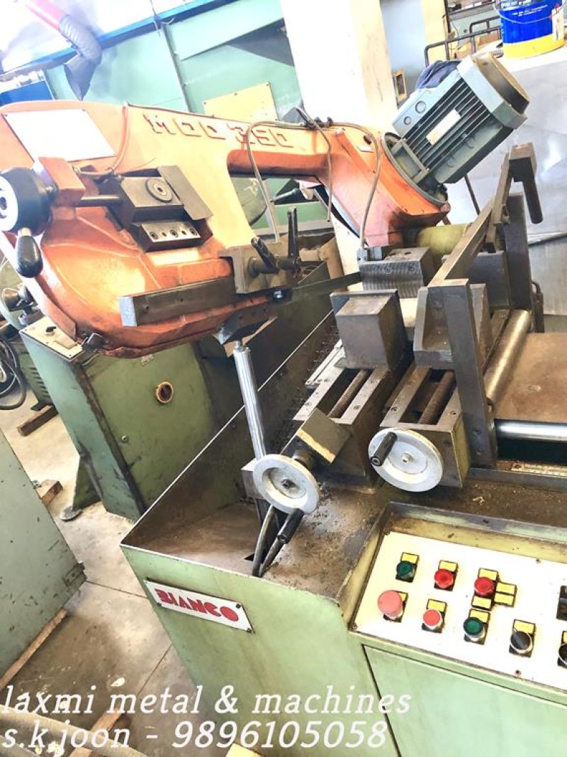 AUTOMATIC BENDSAW with ROLLER CONVEYOR , BIANCO - 350 - Laxmi Metal & Machines, Rohtak