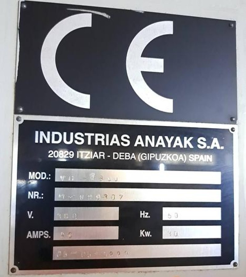CNC ANAYAK VH-1800
