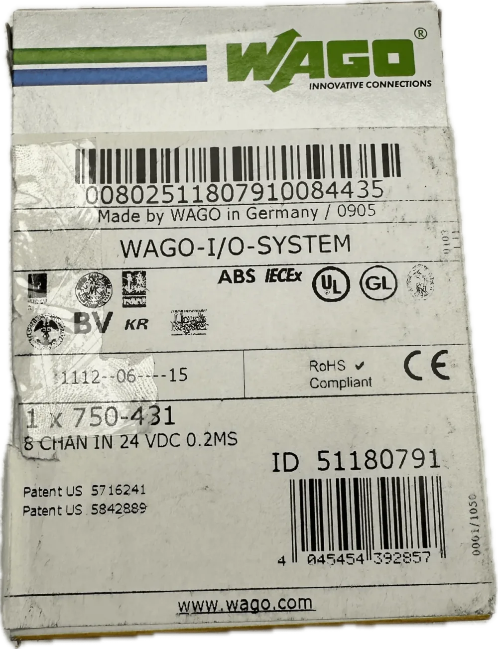 WAGO 8-Kanal-Digitaleingang 750-431