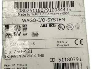 WAGO 8-Kanal-Digitaleingang 750-431