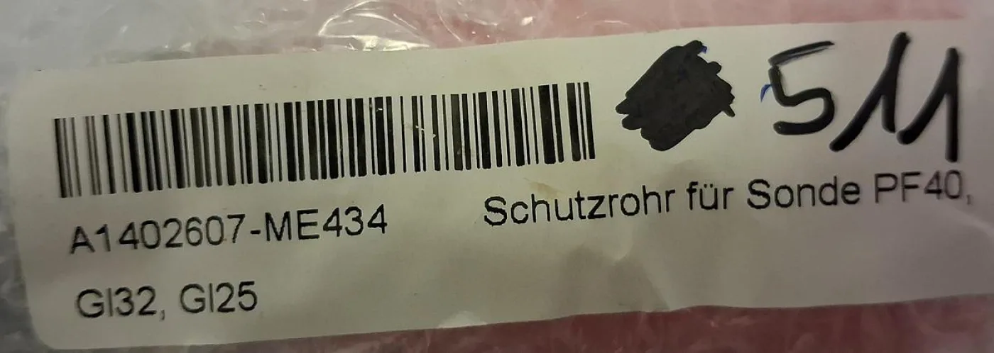 Normag Schutzrohr für Sonde A1402607-ME434 – PF40, GI25, GI32 - 4