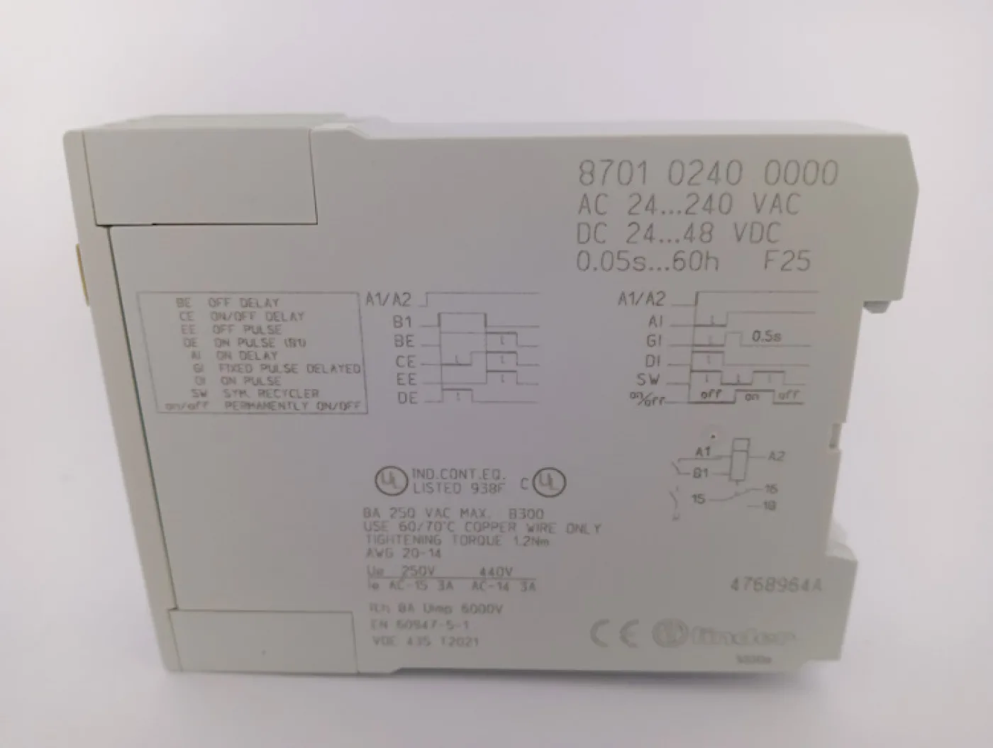 Finder Zeitrelais Typ 87.01 Nr. 870102400000 - 1