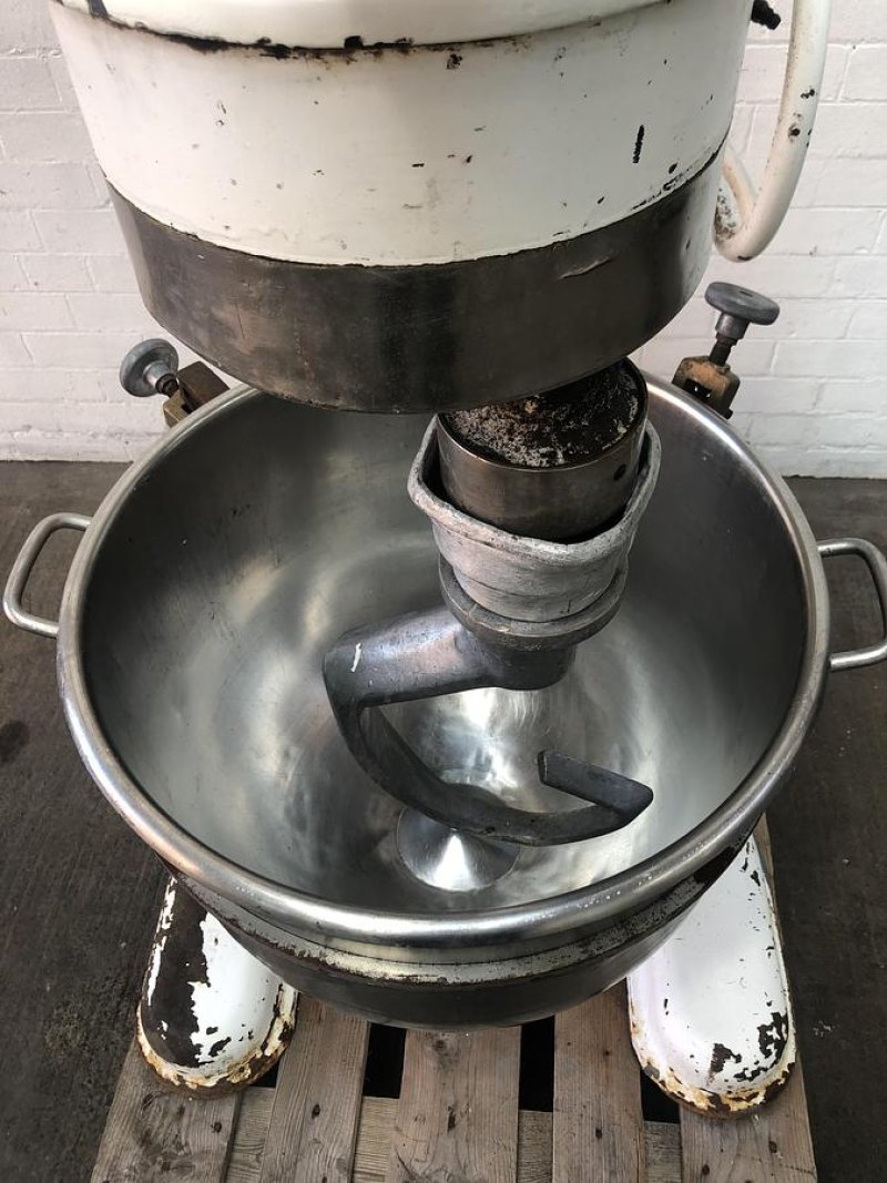 John Hunt 80Ltr Planetary Mixer with Stainless Steel Bowl and Dough Hook