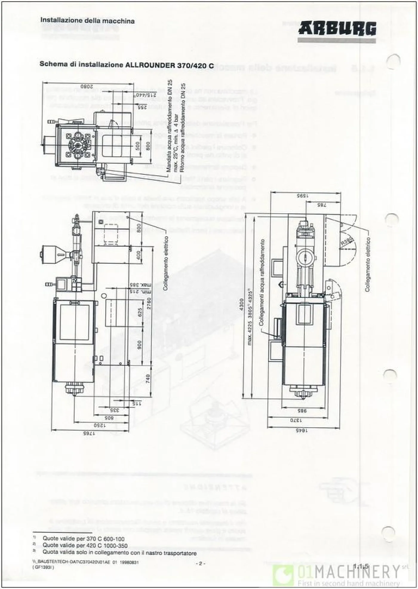 1999 ARBURG 420C 1000-350 IN0338 - 7