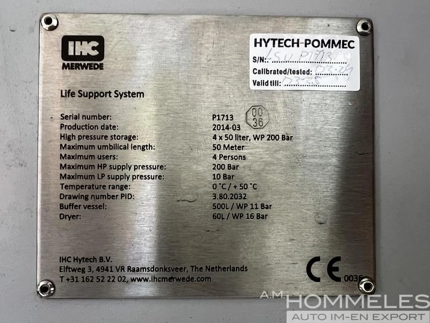 Hytech Pommec Life Support System - 6