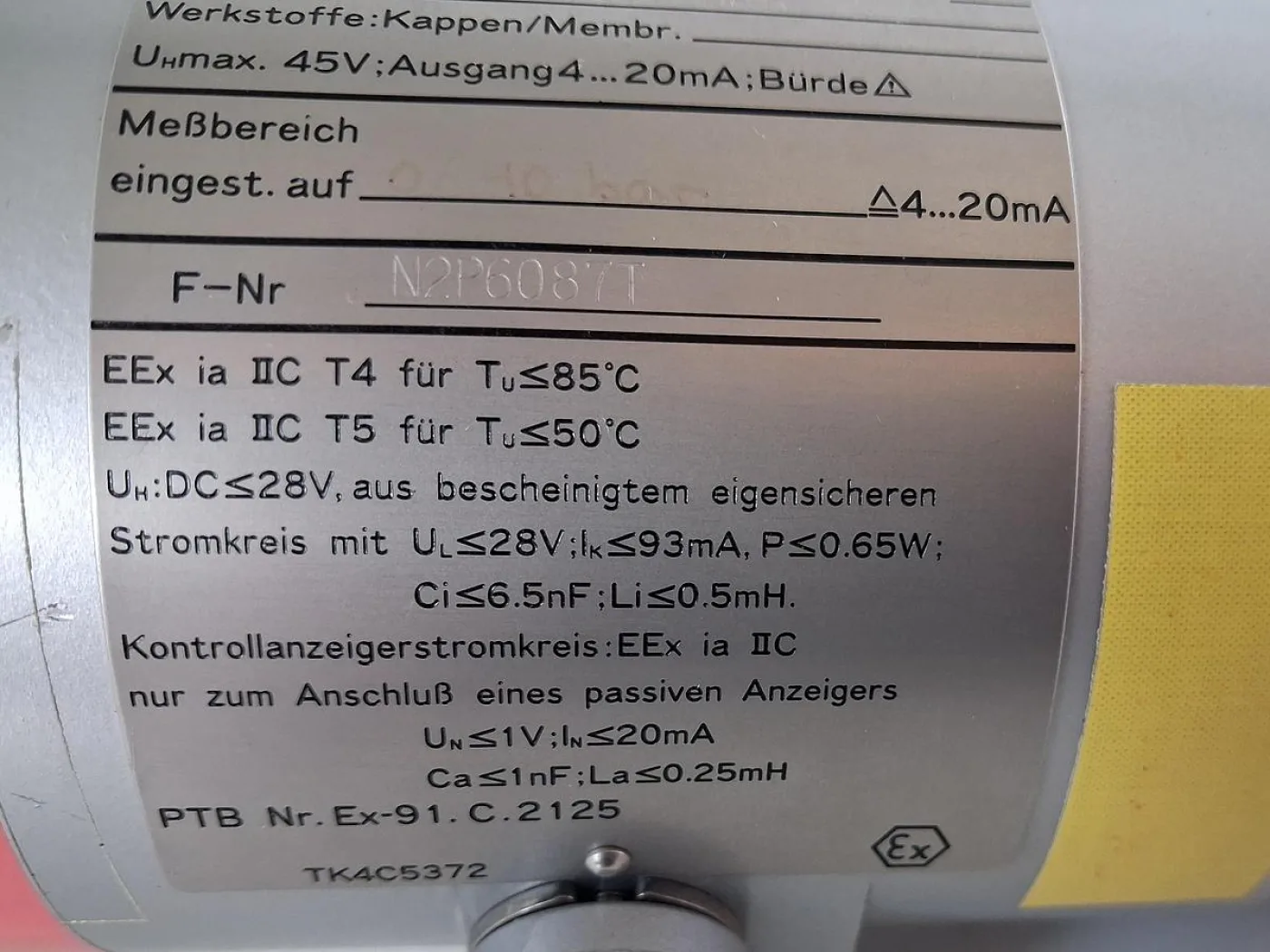 Siemens micro-K 7MF3100-1DY01-1EA1 Druckmessumformer - 5