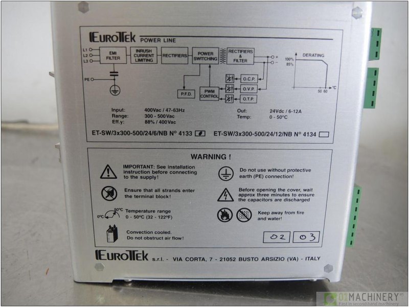 2003 EUROTEK ET-SW/3x300-500/24/ AI2933
