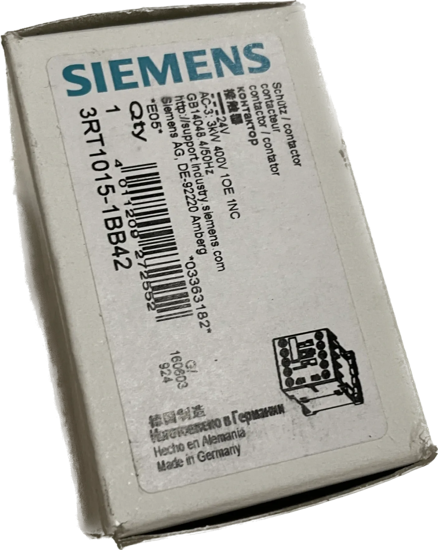Siemens Leistungsschütz 3RT1015-1BB42 - 1