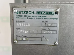 Netzsch 16/V-DA DSF & CFS 8/HD-S — Fraisage Skid - Jet Mill