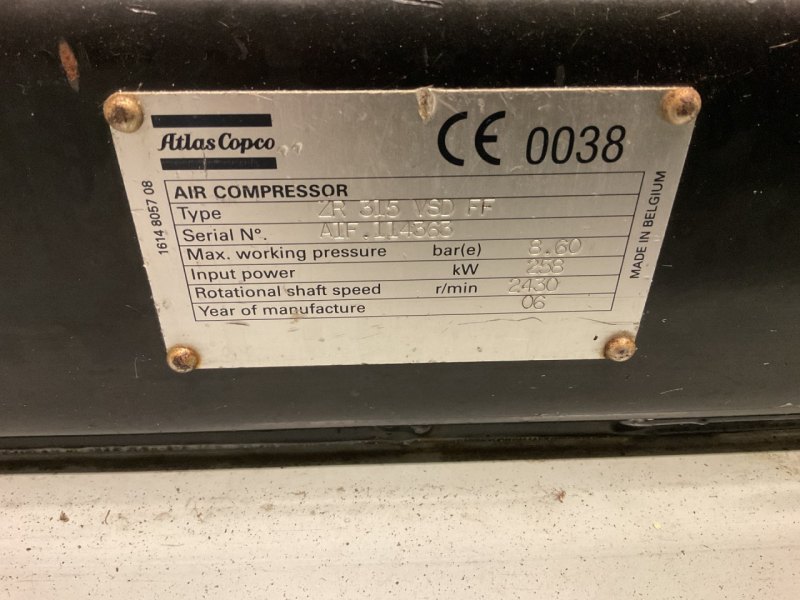 Atlas Copco ZR 315 VSD FF Air compressor - Blower
