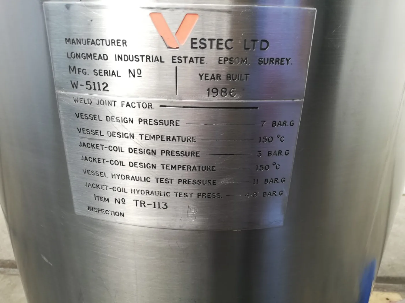 Vestec TR-113, 110Ltr. - Stirring vessel - 1