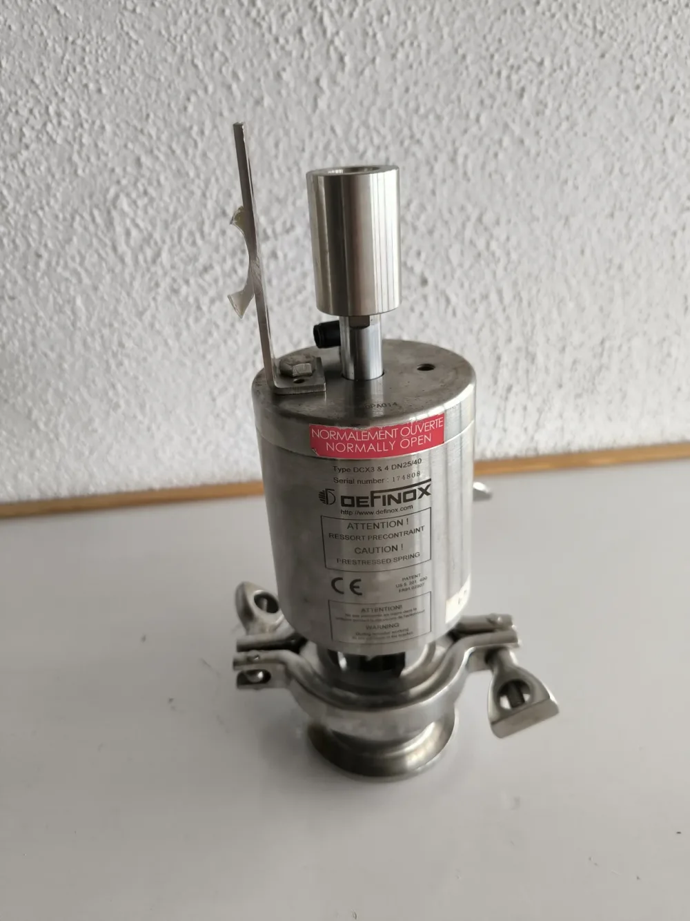 DEFINOX DCX3 ATEX SHUT-OFF VALVE